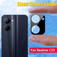 ฟิล์มป้องกันกล้องสำหรับ Realme C33 RealmeC33 C 33เต็มครอบคลุม3D กล้องเลนส์ป้องกันหน้าจอฟิล์มกระจกนิรภัย