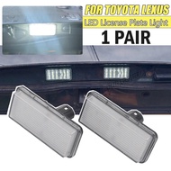 For Toyota Land Cruiser Reiz 4D/Mark X Car LED License Plate Number Light Work for Lexus LX470 LX570