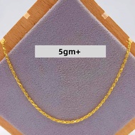 916 Gold Solid Rope Chain (5gm+)