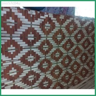 Amakan/Sawali native bamboo wall diamond design 5pcs.set size:4×8