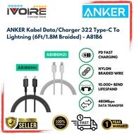 ANKER Data Cable 322 Type-C To Lightning (6Ft/1.8 meters) Braided - A81B6