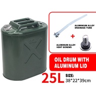 Gasoline Drum tong minyak petrol 5L 10L 20L 25L 30L Aluminum lid Thick explosion-proof oil drum Tank