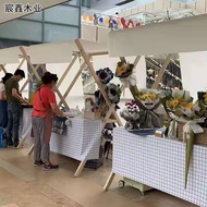 Market Stall Activity Shelf Night Market Stall Shopping Mall Float Wooden Outdoor Folding Market Dis