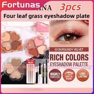 【gift】3pcs Leixina 4 Color Eyeshadow Palette Cosmetics Eyeshadow Makeup Palette Glitter Makeup Four 