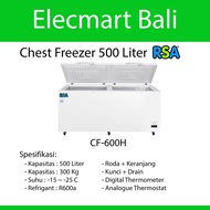 Box Chest Freezer RSA 500 Liter 2 Pintu CF-600H CF600H CF-600-H