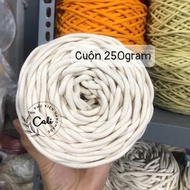 5mm macrame woven rope, colored woven rope for bag tying, macrame tying