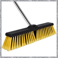 Push Broom for Outdoor with 61Inch Adjustable Long Handle Floor Scrubber Brush for Multi- for Sweepi