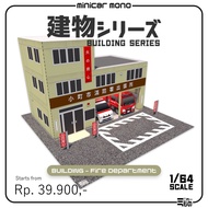 Diorama Papercraft Building -Fire Department-