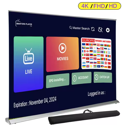 Global IPTV Media Active Code for All Europe 4K UHD Spain Germany Poland France Italy M3U Player Sub