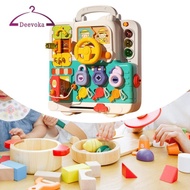 [deevoka] Interactive Learning Board for Children 18+ Months, Travel Sensory Experience