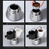 [IHN Store] ExclusiveMoka Pot Double Head Stainless Steel Mocha Coffee Pot Italian DIY Conduit Coffe