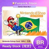 Nintendo Switch eShop Brazil Prepaid Card Credit （BRL）Brazil 100/200/250/300/350/400/600/750 Online 