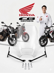 ชิวแต่งสีใส + ขา ใส่ CB300F/CB500F/ CB650F ทรง NX500 สีใส  (CT-09)😎A😎