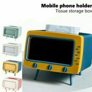Portable tv tissue holder