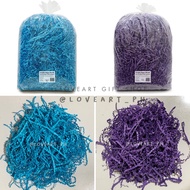 Blue - Purple Colored Crinkle Paper Shred l Mailer Box Filler l Shredded paper Package