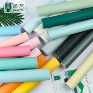 Thick Self-Adhesive Nordic Style wallpaper Stickers pvc wallpaper Morandi Pure Color Plain Color wal