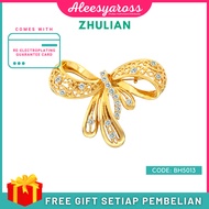 [BH5013] Brooch Zhulian RIBEN Gold Plated Pin Tudung Zhulian Pin Zhulian original