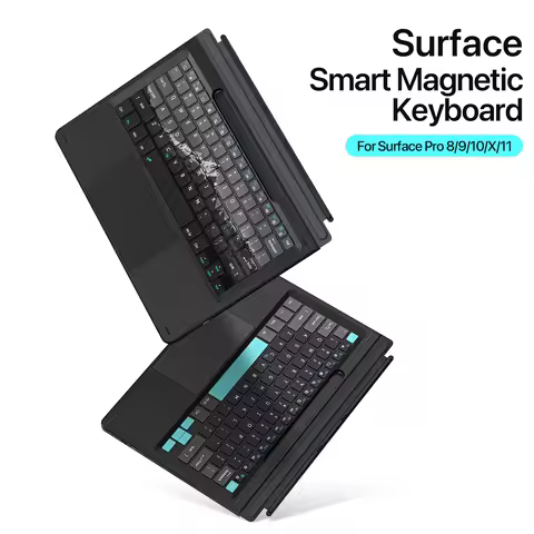 DUXDUCIS Bluetooth-Compatible Magnetic Ultra-Slim Keyboard For Microsoft Surface Pro 8/9/X/10/11 wit