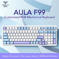 AULA F99 Customized Mechanical Keyboard 99 keys The Three Mode Connection Hot-swap Gasket Structure