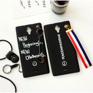 [WE] Sony Z2 XZ Premium / Yes Altitude 1 / 2 Letters Couple GD Ring Stand Phone Case Full Screen Pro