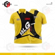 SSLG Full Sublimation Unisex Polo Shirt【FREE custom name】
