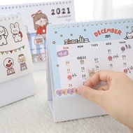 ┋❁✻2021-2022 cute style creative mini desk calendar simple desktop notepad plan memo desk calendar