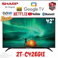 sharp led tv 42 inch 2t-c42eg1i android tv google tv