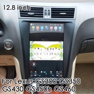 12.8inch Tesla Screen Android 11 Car Radio For Lexus GS300 GS350 GS430 GS450h GS460 AutoStereo GPS M