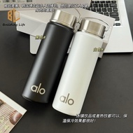 Alo Cup Sports Water Bottle 710ml Leakproof Moisture Lock Thermos for Gym Fitness Exercise, Easy Car