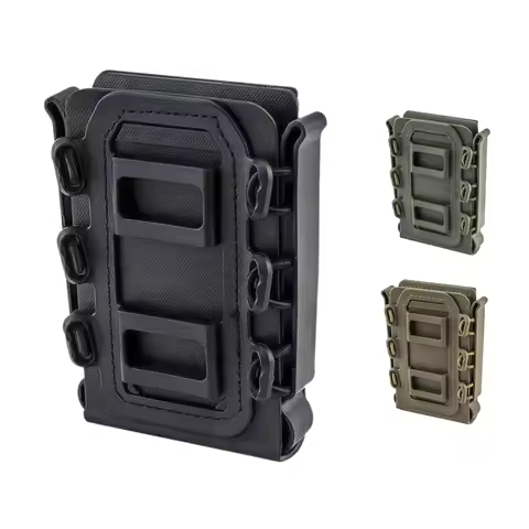 Tactical Magazine Pouch Molle for AR15 M4 5.56 7.62 9mm Scorpion Fast Mag Quick Release Open Top Ela