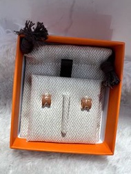 Hermes min pop H耳環  金棕玫瑰金/白金/黑金