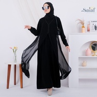 New Abaya Gamis Jubah Maxi Dress Arab Saudi Bordir Salaf Turki Umroh