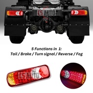 LED 12V 24V Tail Lamp Dong Feng 45SMD Trailer Middle Part Rear Light Truck Lorry CS Lampu Belakang Lori