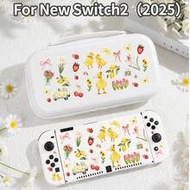 Fresh Elements, เป็ดเหลืองตัวเล็ก, ลายดอกไม้และผลไม้ เคสป้องกัน Switch/Switch รุ่นที่ 2/เปลือกป้องกั