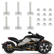 Motorcycle Rearview Mirror Screws Nut Mirror Locks for Can-am Spyder F3 F3T LTD Touring Limited 2016