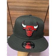 NE 9 Fifty Team Chicago Bulls Black Baseball Cap Adjustable Snapback