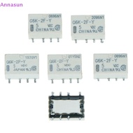 Annasun 5pcs dc 5v smd g6k-2f-y signal relay 8pin for omron relay  MY