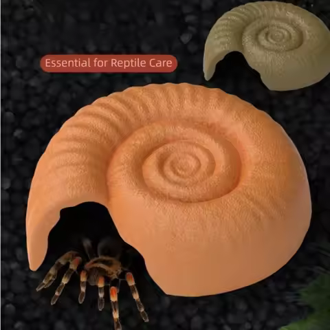 Ammonite Shape Reptile Hidden Cave Aquarium Landscape Decoration cave design Reptile Hiding Hole Sim
