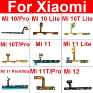 เปิด/ปิดปุ่มปรับระดับเสียงปุ่มด้านข้าง Flex Cable Ribbon สำหรับ Xiaomi Mi 10 10T 11 11T Pro Lite Mi 