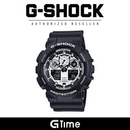 [OFFICIAL CASIO WARRANTY] Casio G-Shock GA-100BW-1A Men's Analog Digital Black Resin Strap Watch