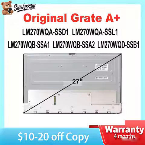 Original New A+ 27" LCD Screen panel 2560*1440P Quad HD LM270WQA SSD1 LM270WQA SSL1 LM270WQB SSA1 LM