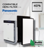 Panasonic F-VXK70A Compatible Replacement HEPA filter [Free Alcohol Swab] [SG Seller] [7 Days Warranty] [HEPAPAPA]
