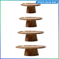 [Beauty] Wooden Cake Stand, Serving Platter, Wooden Cake Stand for Dessert, Wedding