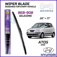 BEB SILICONE Wiper Blades (20"+17") Set for HYUNDAI ATOS  1999 with Aerodynamic Design  BEB-908 |HYUNDAI ATOS WIPER