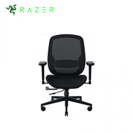 Razer Fujin 風靈網狀人體工學電競椅(黑色/透氣網眼布材質椅背椅墊/3D扶手/無頭枕/無組裝)