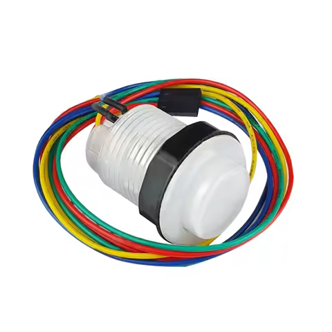 5pcs Arcade Game GoldLeaf RGB Illuminated 3.3v Push button 2.8mm for MAME or Virtual Pinball machine