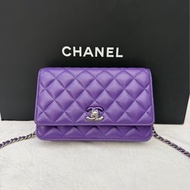 Chanel香奈兒紫色woc 雙C漸變woc 芯片款