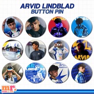 ARVID LINDBLAD PIN BADGE F1 FORMULA ONE DRIVER MINI BUTTON PIN BADGE