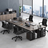 4Furniture Factory 26 People Simple Office Financial Modern Desk Work Seat Table Bright Combination 