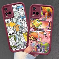 Burgundy Case for VIVO Y33s Y21 Y21s Y02 Y02t Y33t Y02a Y21a Y21e D-23 SpongeBob